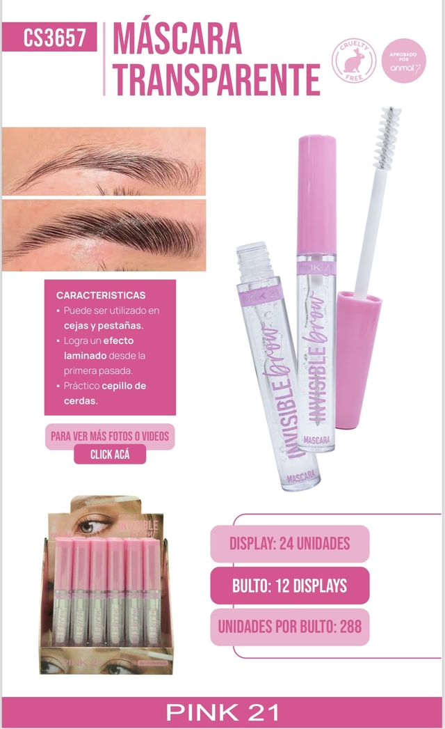 MASCARA INVISIBLE PINK 21