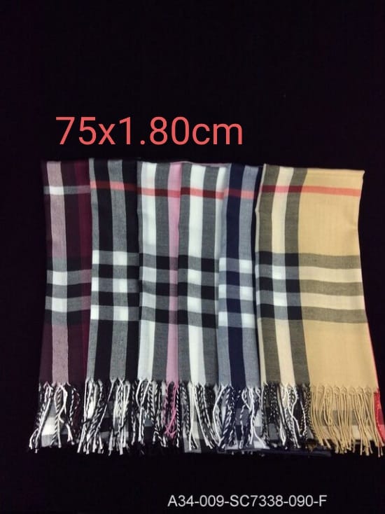 PASHMINA TIPO BURBERRY 68 X 170 +