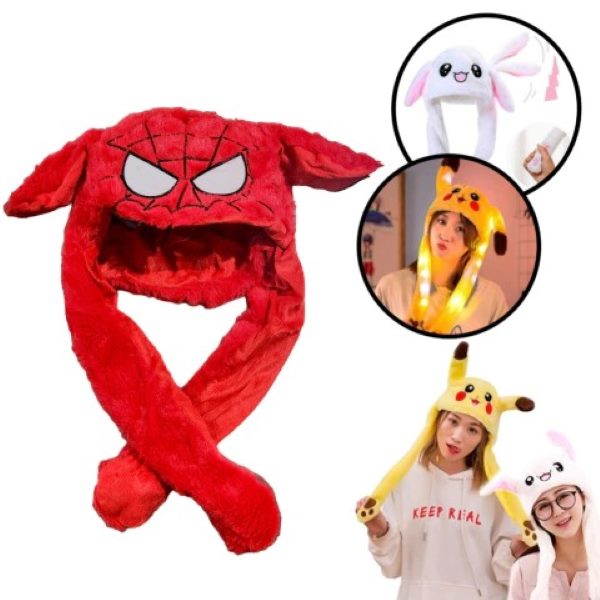 GORRO LED OREJAS MOVIBLES SPIDERMAN++++