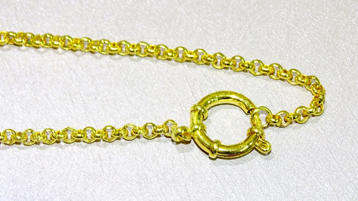 CADENA ACERO DORADO 40 CM -