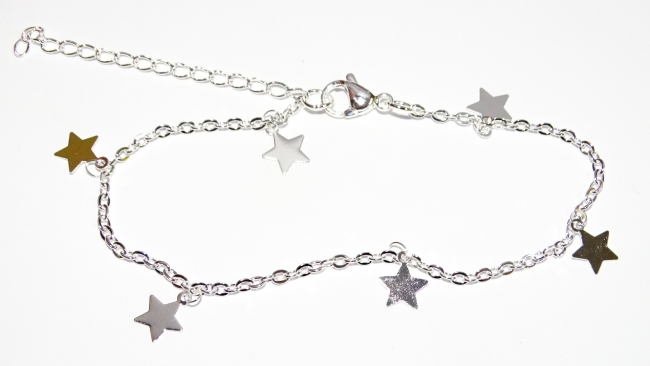 PULSERA ACERO BLANCO ESTRELLA ++++