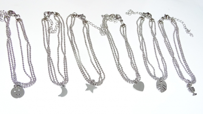 PULSERA TRIPLE ACERO VARIOS MODELOS ++++