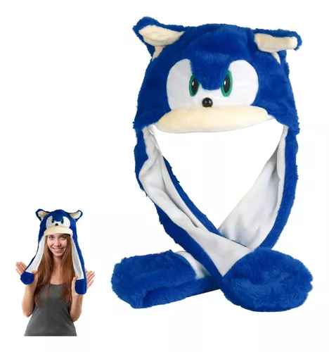 GORRO LED OREJAS MOVIBLES SONIC AZUL++++