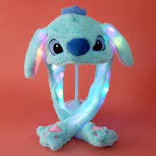 GORRO LED OREJAS MOVIBLES STITCH CELESTE++++