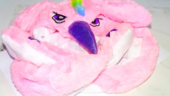 GORRO LED OREJAS MOVIBLES UNICORNIO ROSA++++
