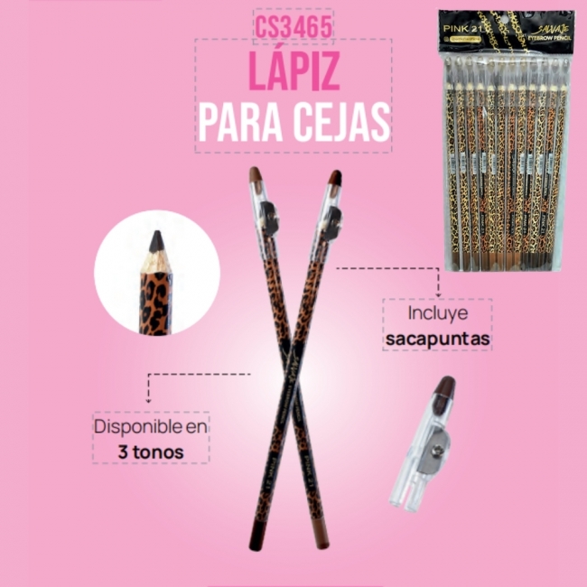 LAPIZ DELINEADOR DE CEJAS SALVAJE PINK21+