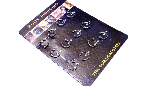 AROS ACERO PIERCING SEPTUM X 12++++/