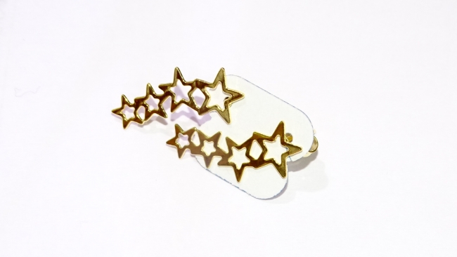 AROS ACERO DORADO TREPADORES ESTRELLITAS++++