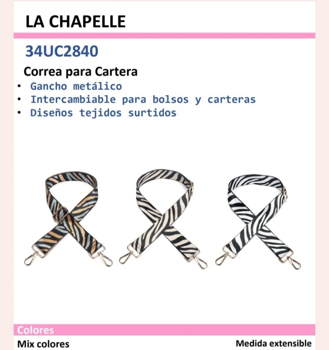 CORREA PARA BOLSOS LA CHAPELLE+