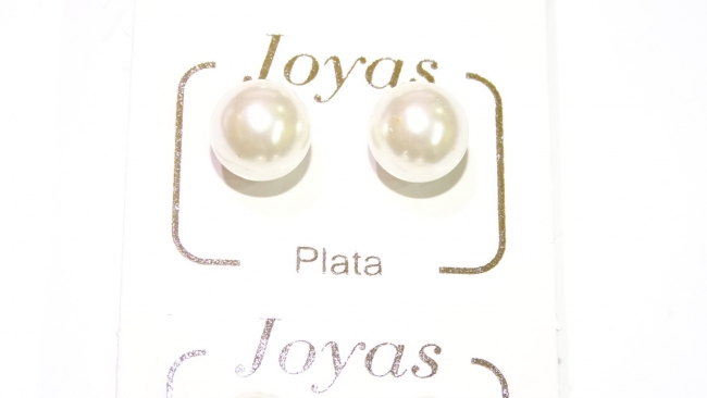 AROS PLATA PERLAS 10MM+++//+