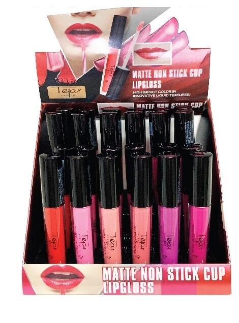 BRILLO LABIAL MATE  NON STIK CUP LIP GLOSS TEJAR+