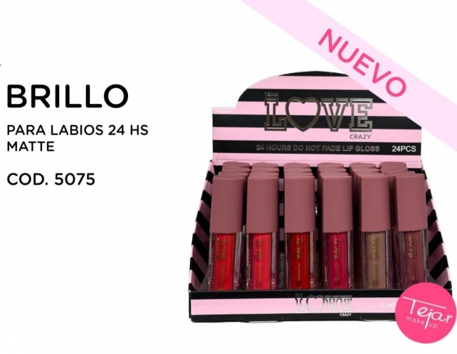 BRILO PARA LABIOS MATTE CRAZY LOVE TEJAR+