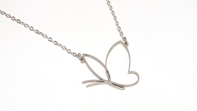 CADENA ACERO MARIPOSA 45CM+++//+