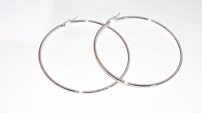 AROS ACERO BLANCO 6,5 CM+++//+