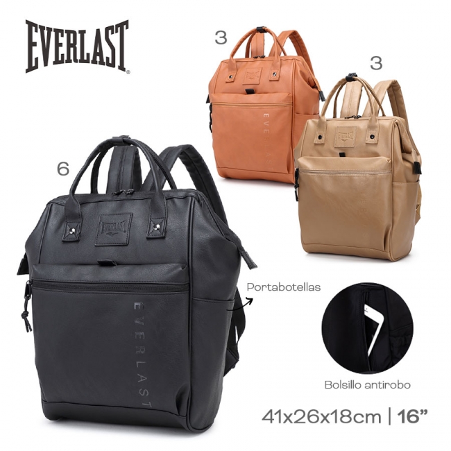 MOCHILA EVERLAST ECO CUERO+