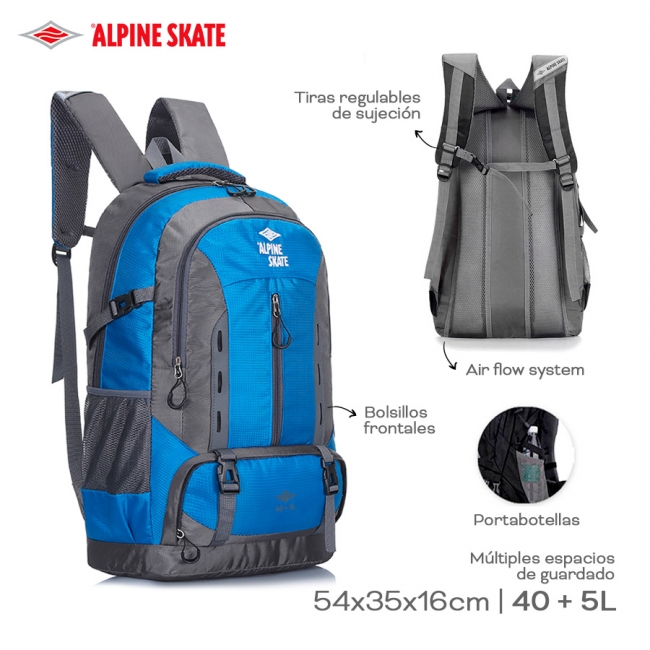 MOCHILA CAMPING ALPINE SKATE+++//+