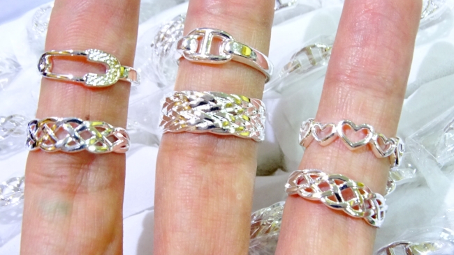 ANILLO ACERO BLANCO X 12+++//+