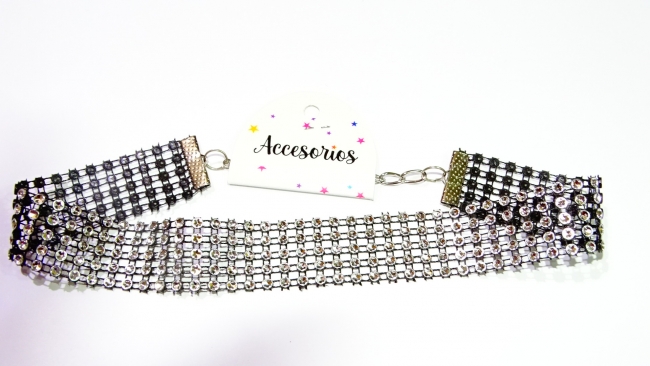 CHOKER STRASS 2,5 CM+++//+