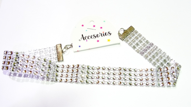 CHOKER STRASS 2CM +++//+