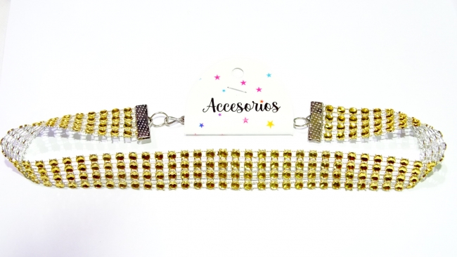 CHOKER STRASS 2CM +++//+