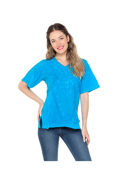 BLUSA ALGODON BORDADA+++//+
