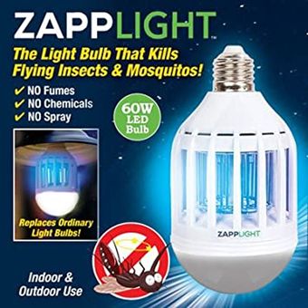 LAMPARA LED E27 MATA INSECTOS ZAPPLIGHT +++//+