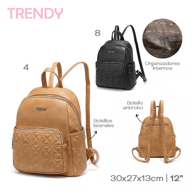 MOCHILA PU TRENDY+