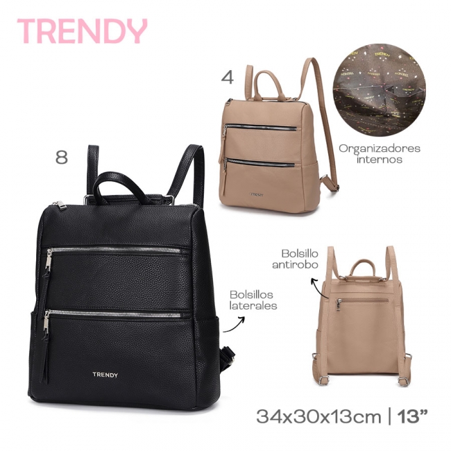 MOCHILA PU TRENDY+