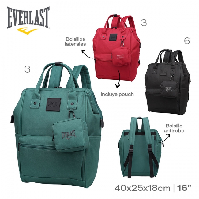 MOCHILA EVERLAST CON MONEDERO+