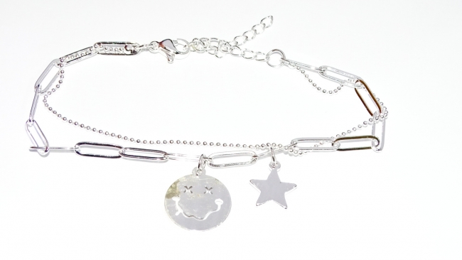 PULSERA ACERO BLANCO+