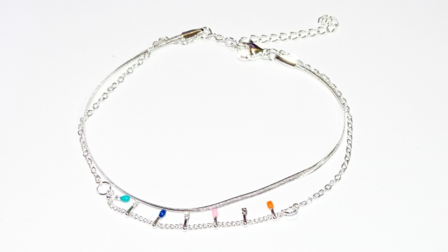 PULSERA ACERO BLANCO+