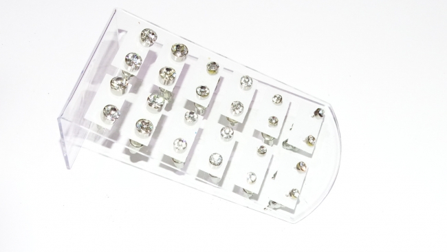 BLISTER AROS ACERO DEGRADE STRASS X 12+