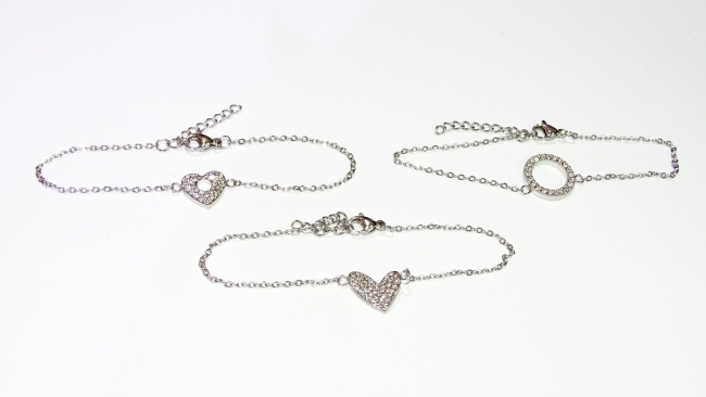 PULSERA ACERO CORAZON+