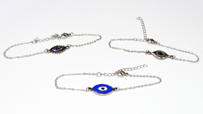 PULSERA ACERO OJO+