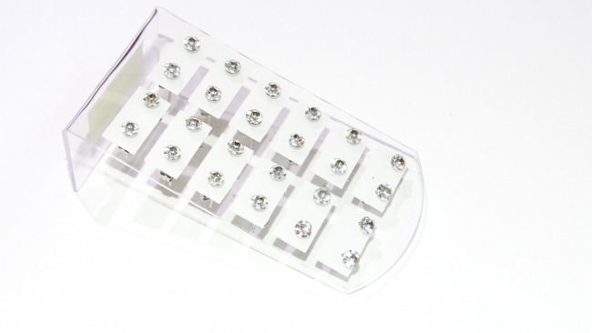 BLISTER AROS ACERO STRASS N3