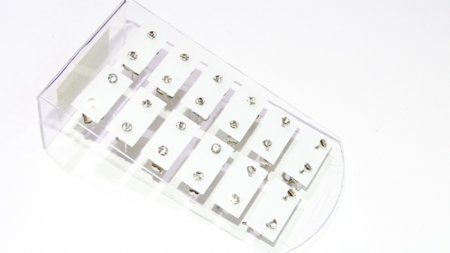 BLISTER AROS STRASS X 12 PARES N1+