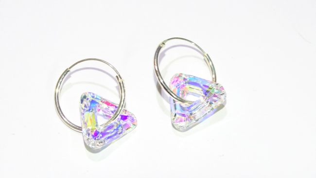 AROS PLATA 16MM DIJE CUBIC CORAZON 14MM+