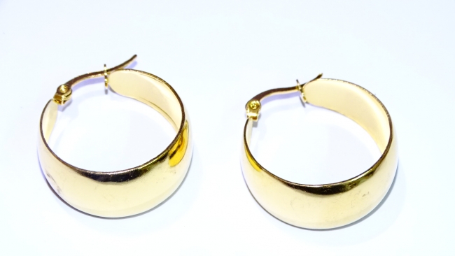 AROS ACERO DORADO 2,5 CM+