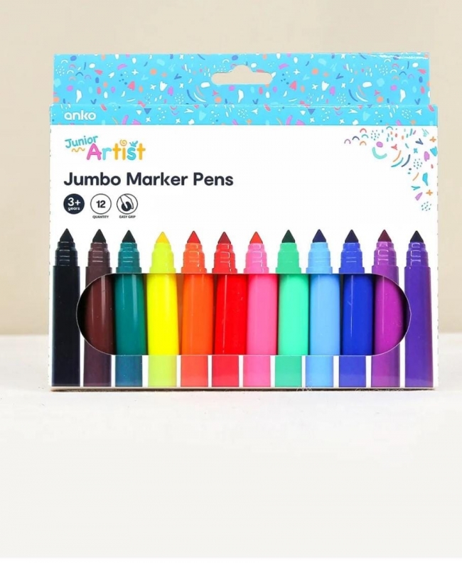 MARCADORES DE COLORES TRAZO GRUESO X 12-