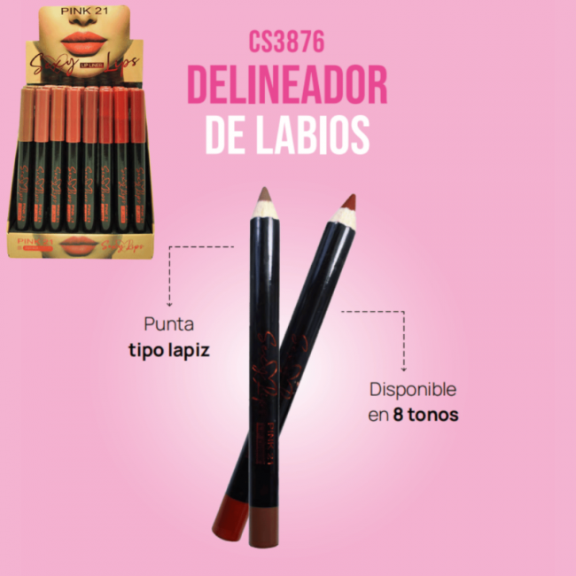 DELINEADOR DE LABIOS SEXY LIPS PINK 21