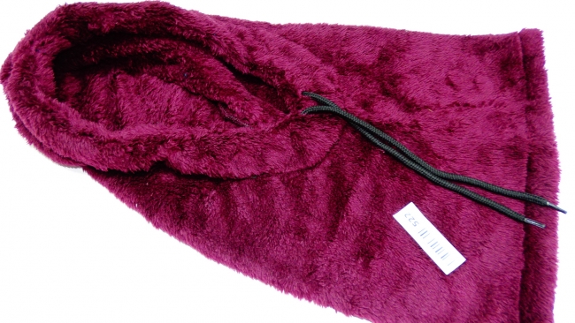 CAPUCUELLO PELUCHE CON CORDON-