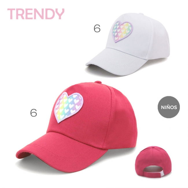 GORRA TRENDY INFANTIL CORAZON T8