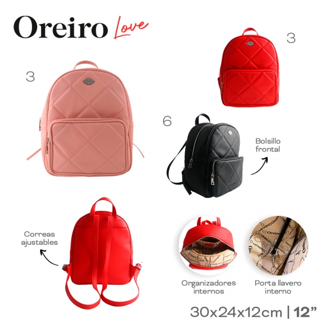 MOCHILA LAS OREIRO T7 (COMPRA MINIMA 2 UNIDADES 1 X COLOR)