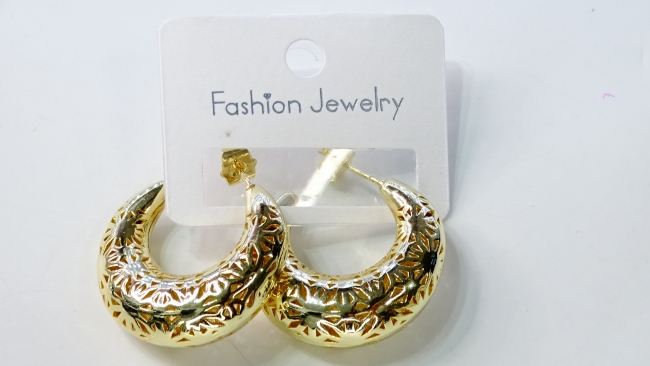 AROS ACERO DORADO 3 CM