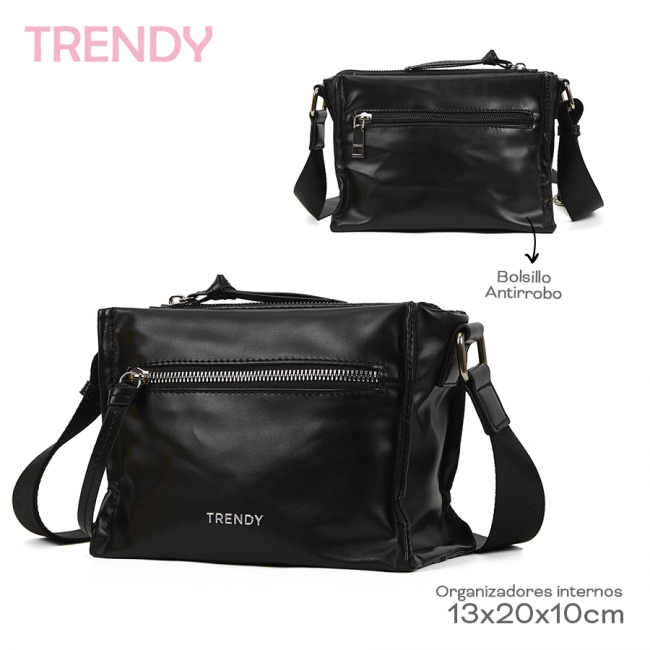 MINI CARTERA TRENDY BLACK T7