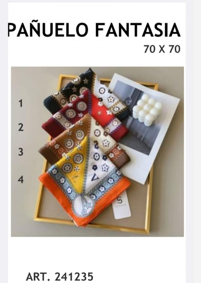 PAÑUELO SEDA 70 X 70