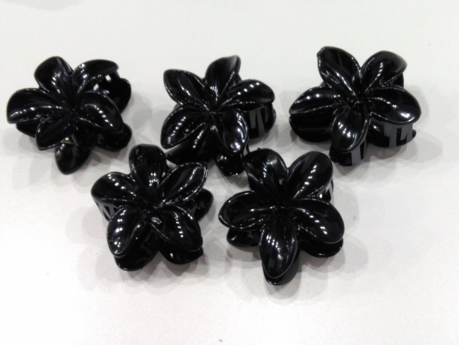 BROCHE FLOR NEGRO X 12