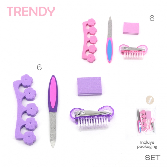 SET DE MANICURA TRENDY BEAUTY T7