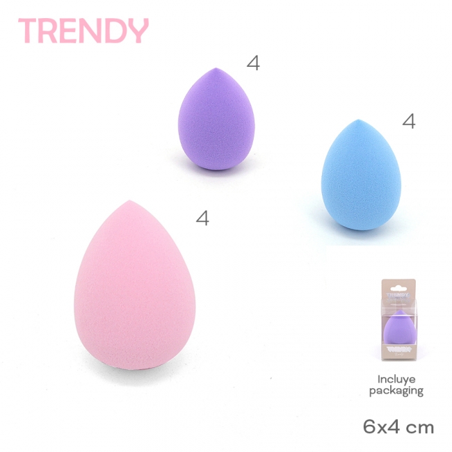 ESPONJA MAQUILLAJE FACIAL TRENDY T7