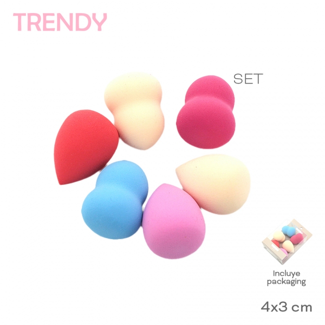 ESPONJA MAQUILLAJE TRENDY T7